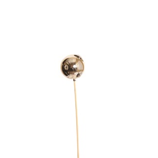 DPIC 15CM BALL 1 STEM SLV GLOSSY