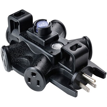 S4 5WAY ADAPTER W/ INDICATOR BLK