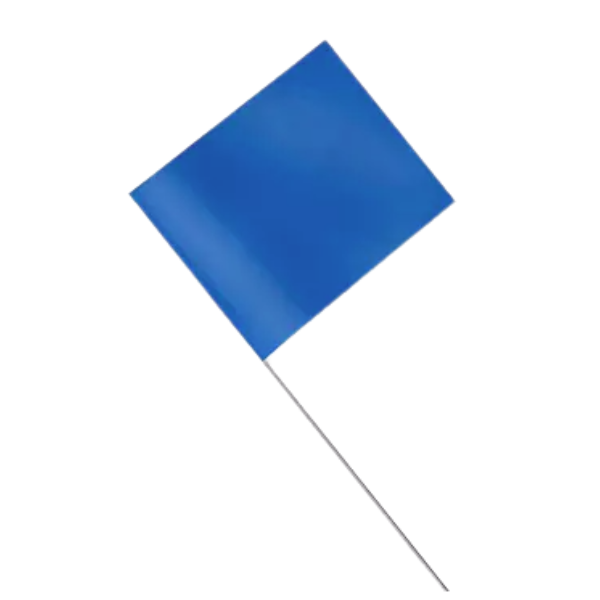 21" "G" MARKING FLAG BLU 100/PKG