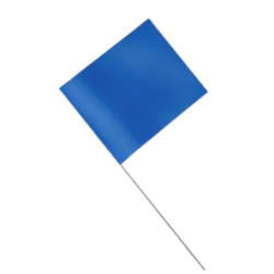 21" "G" MARKING FLAG BLU 100/PKG