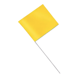 21" "G" MARKING FLAG YLW 100/PKG