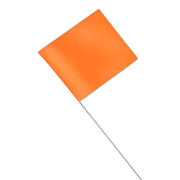 21" ORANGE MARKING FLAGS 100PKG