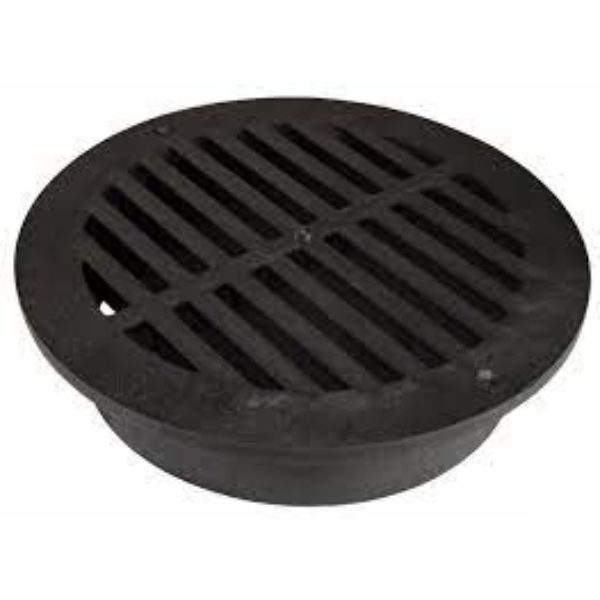 12" ROUND GRATE BLACK