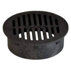 6" ROUND NDS GRATE BLACK