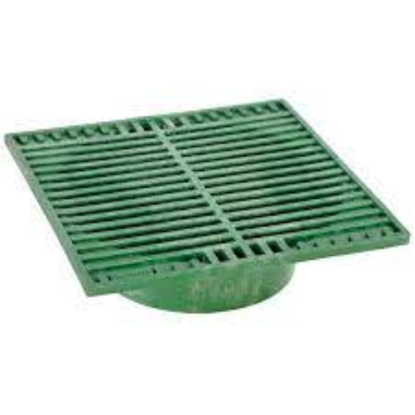 9X9" SQUARE PLA GRATE GRN