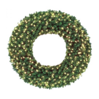 S4 30" 100LT  SEQUOIA WREATH WARM WHITE