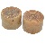 MALLET HEAD-RAW HIDE (SET OF 2)