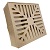 ADJUSTABLE DRAIN-8"X8" PLASTIC