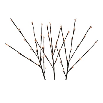 LED 32" TWIG BRANCHES (SET OF 3) WARM WHITE