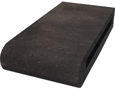 BULLNOSE UNTUMBLED ONYX