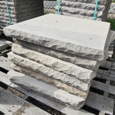 24"X24"X2.25" INDIANA LIMESTONE CAP