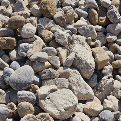 3"-7" RIVER ROCK (GABION)