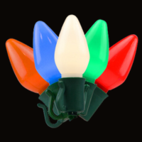 LED C7 25PK  OPQ SMTH MULTI