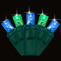 GAB LED 5MM 70L GRC/WNTRGRN SPRK