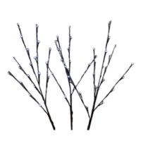 LED 32" TWIG BRANCHES (SET OF 3) PURE WHITE