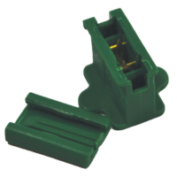SLIDE PLUG INLINE OUTLET GRN 1PC