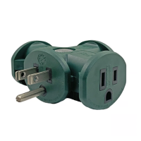 3- OUTLET ADAPTER GREEN