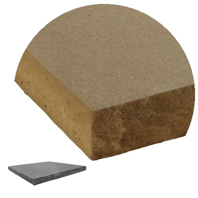 2.5X24X24 PILLAR CAP LEATHER