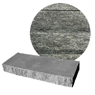48"X18" BORGERT STEP STERLING GRAY