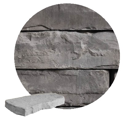 7" IRREGULAR STEP PACIFIC GRAY