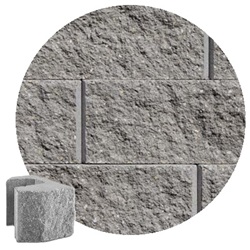 6" CLASSIC STRAIGHT 1/2 BLOCK GRAY