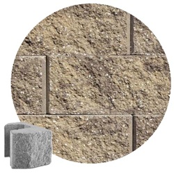 6" CLASSIC STRAIGHT 1/2 BLOCK SANDSTONE BROWN