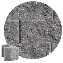 6" CLASSIC STRIAGHT 1/2 BLOCK CHARCOAL