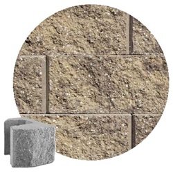 8" CLASSIC STRAIGHT 1/2 BLOCK SANDSTONE BROWN