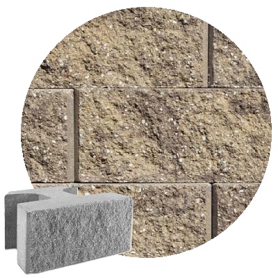 8" CLASSIC STRAIGHT SANDSTONE BROWN