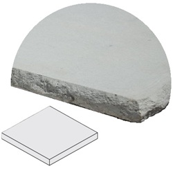 2.25" PILLAR CAP 30" X 30" INDIANA LIMESTONE