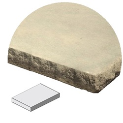 24X12 2-SIDED SEAT WALL CAP BUFF
