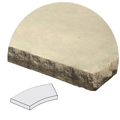 19X12 RADIUS SEAT WALL CAP BUFF