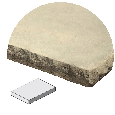 24X12 2-SIDED SEAT WALL CAP BUFF