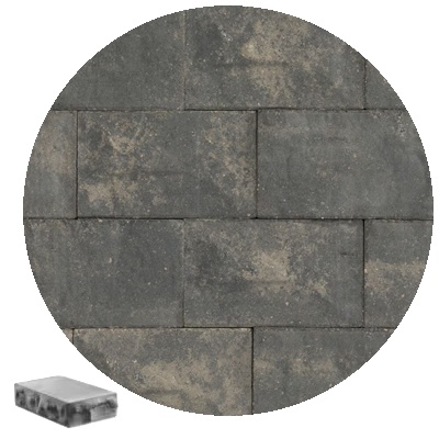 3" BRISA END CAP NEWPORT GRAY