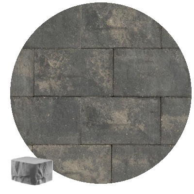 6" BRISA WALL END NEWPORT GRAY