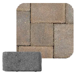 COBBLE 3X6 BRONZE GRANITE