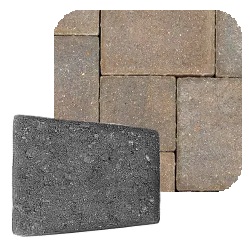 COBBLE LRG CIR BRONZE GRANITE