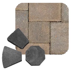 COBBLE CIR PAK BRONZE GRANITE