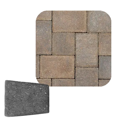 COBBLE LRG CIR BRONZE GRANITE