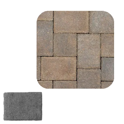 COBBLE 4X6 BRONZE GRANITE