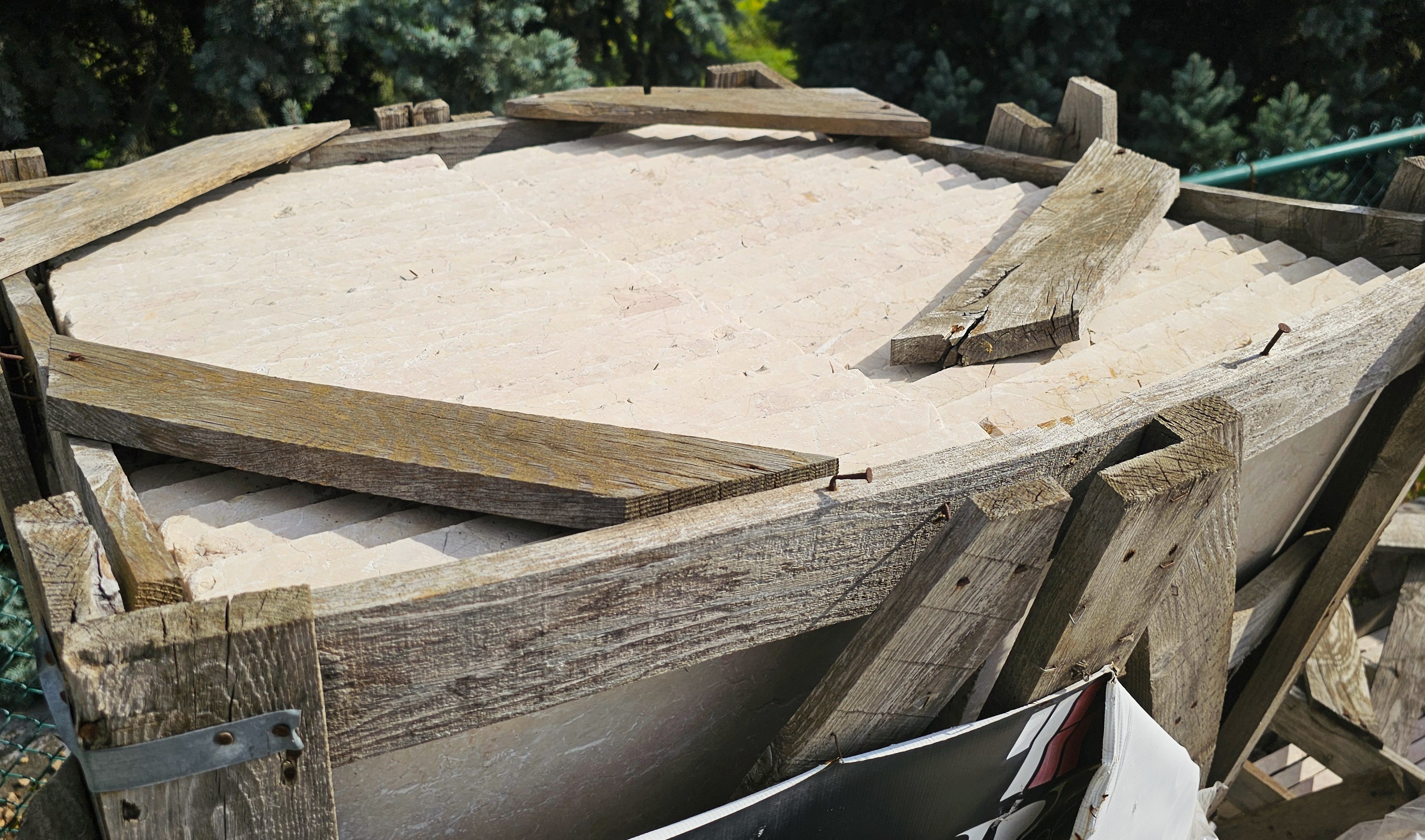 CREMA EDA ROSA ANTIQUED 16X24