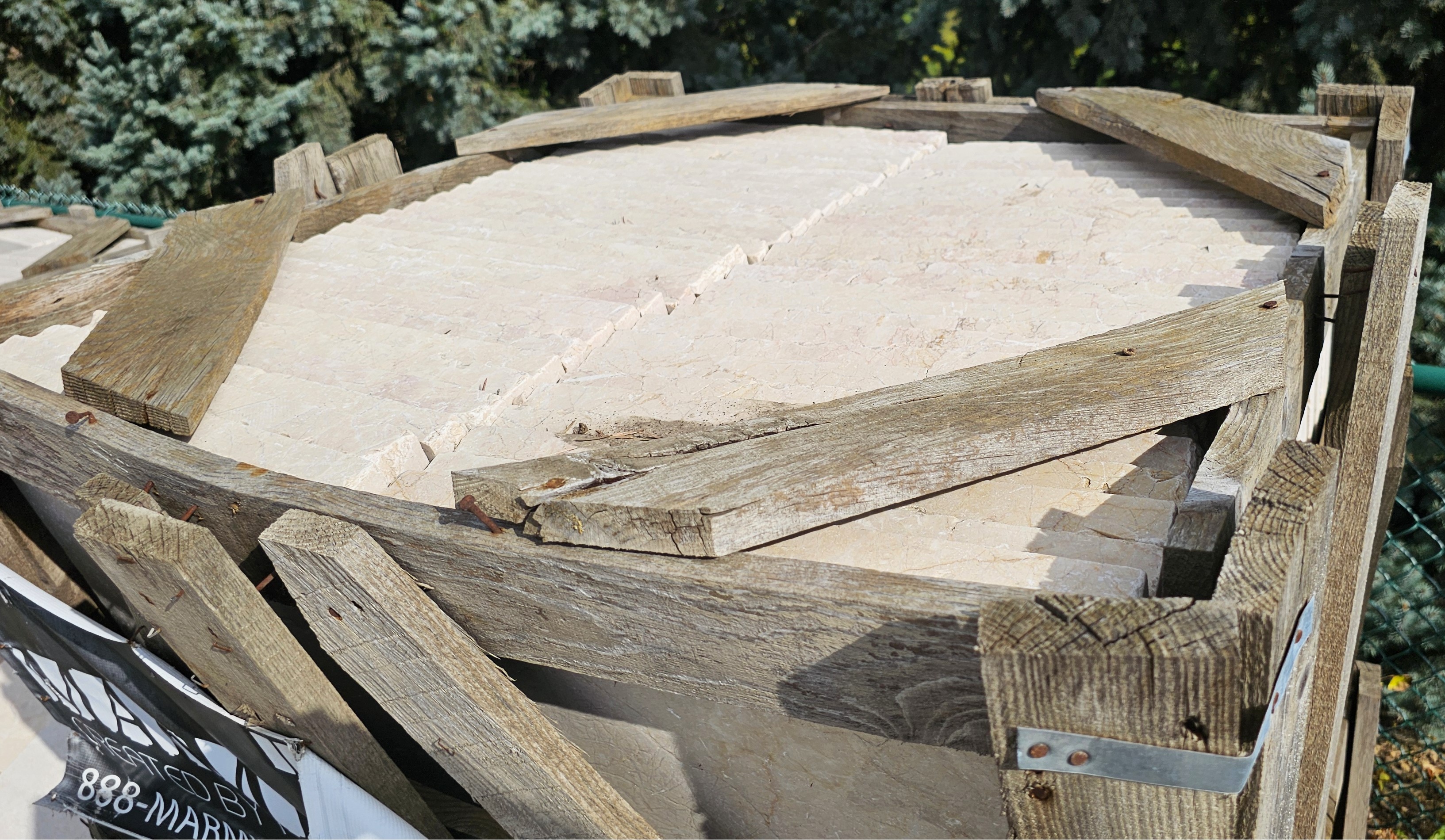 CREMA EDA ROSA ANTIQUED 16X24