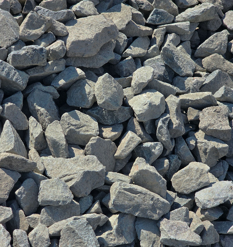 3"-6" GRAY TRAP ROCK