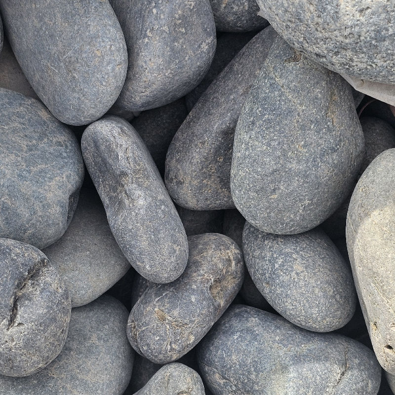 2"-3" BLACK MEXICAN BEACH PEBBLE