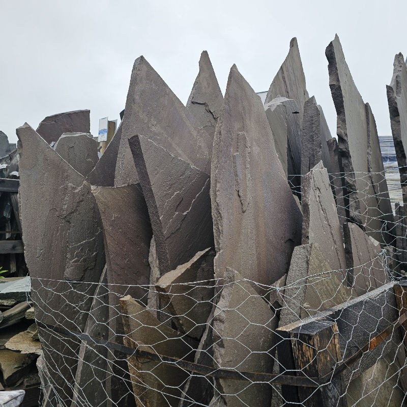 NY BLUE BURGUNDY/BROWN IRREGULAR FLAGSTONE