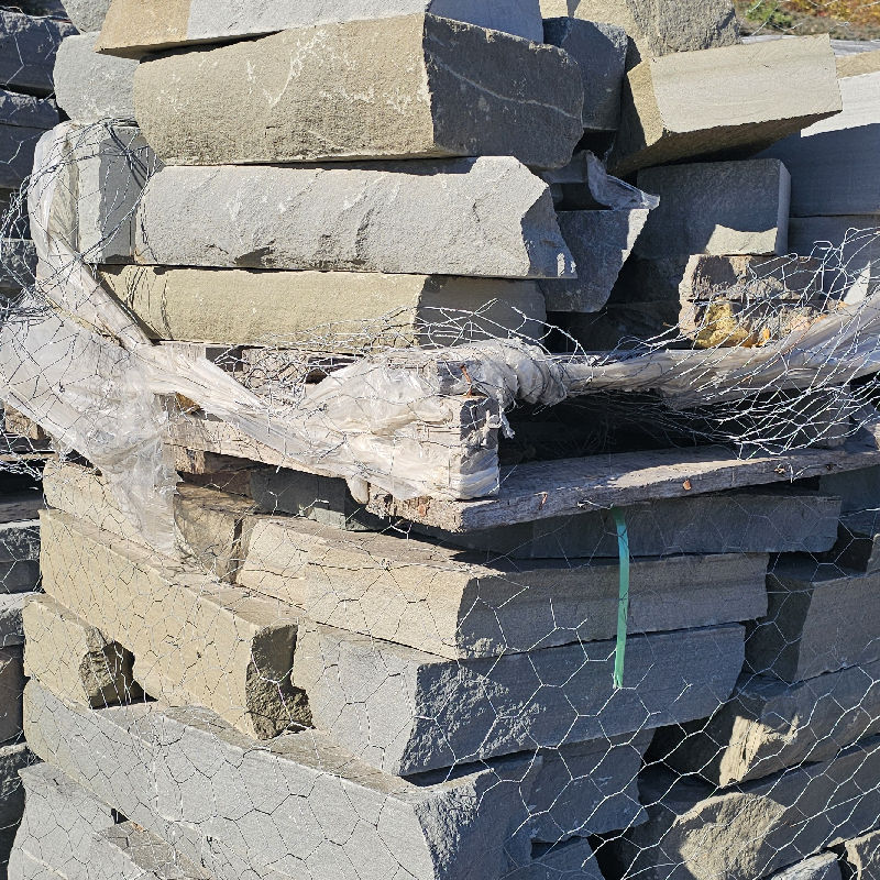 8" NY BLUE WALLSTONE 2-5"