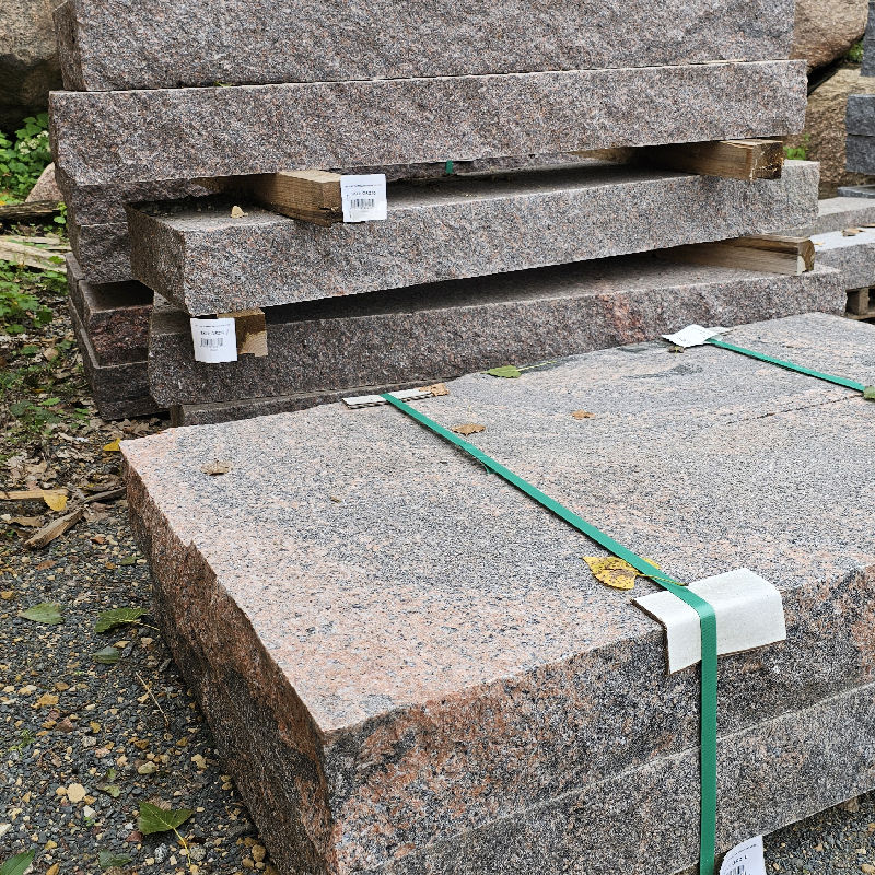 60" X 18" CARNELIAN GRANITE STEP