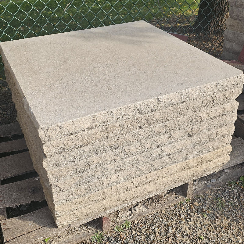 30"X30"X2.25" INDIANA LIMESTONE CAP