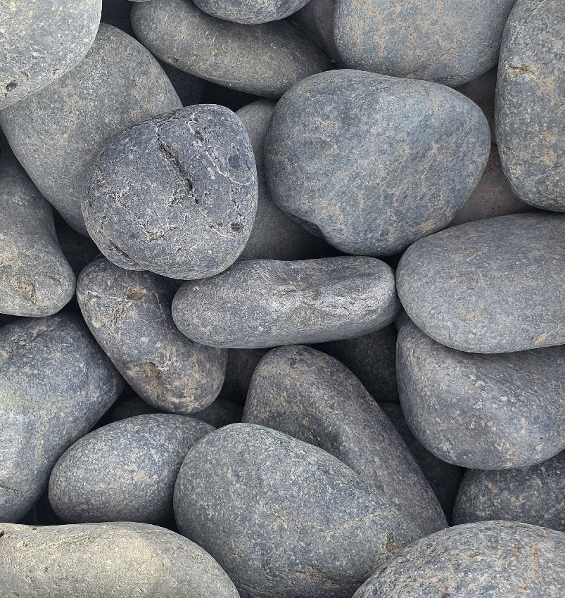 1"-2" BLACK MEXICAN BEACH PEBBLE
