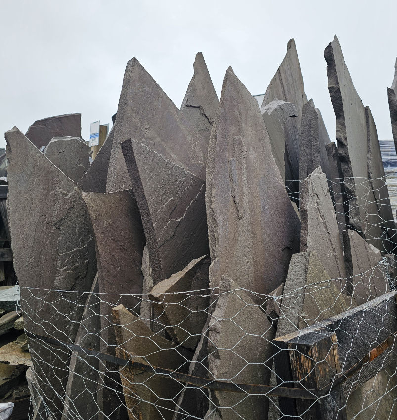 NY BLUE BURGUNDY/BROWN IRREGULAR FLAGSTONE